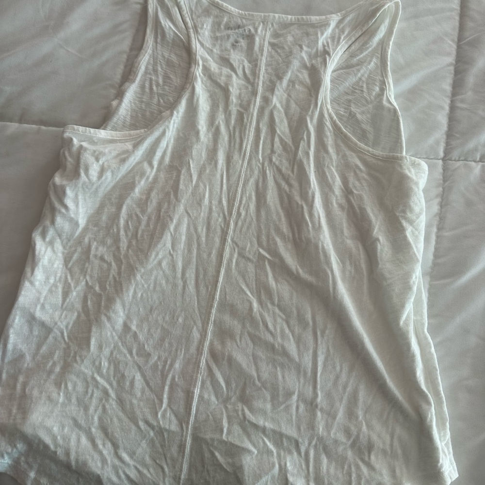 White RacerBack Tank Top - Picture 4 of 4